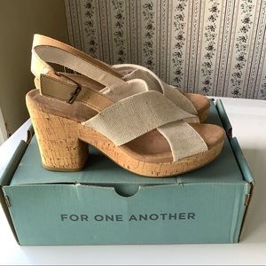 Tom’s Ibiza Platform sandals. 7.5 New in box